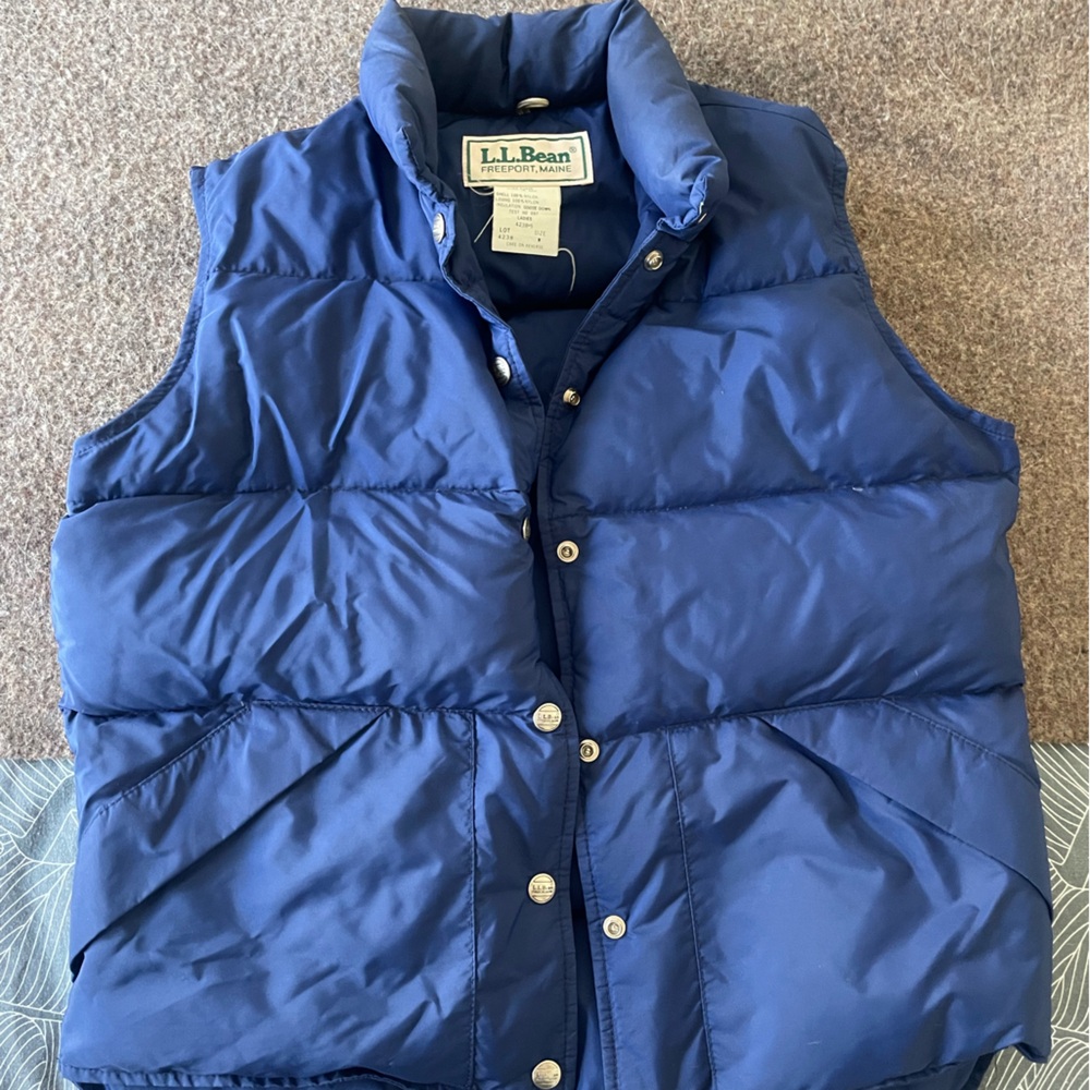 L.L. Bean Blue Puffer Vest